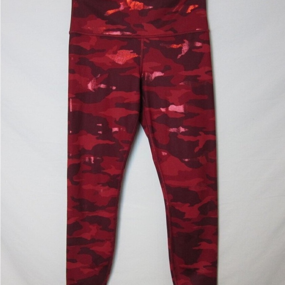 Kids Red Camouflage Leggings